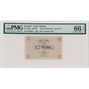 50 fenig 1940 - čitateľ červený - PMG 66 EPQ