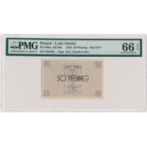 50 fenigów 1940 - numerator czerwony - PMG 66 EPQ