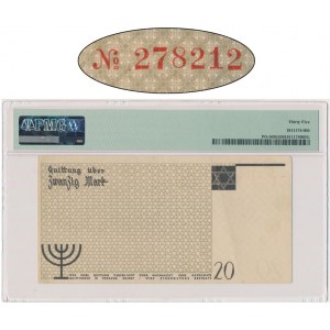 20 Mark 1940 - no. 3 without watermark - PMG 35