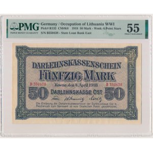 Kowno, 50 Mark 1918 - B - PMG 55