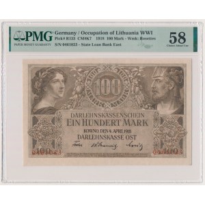 Kaunas, 100 Mark 1918 - PMG 58