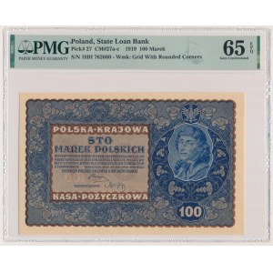 100 bodov 1919 - IH Séria H - PMG 65 EPQ