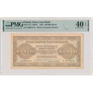 100 000 mariek 1923 - A - PMG 40 EPQ