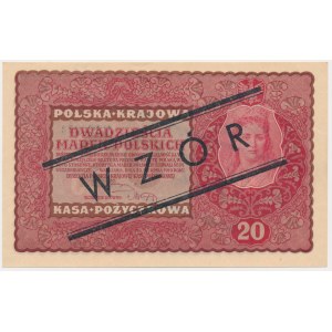 20 známky 1919 - sekundárne narduk MODEL - II Serja EO -.