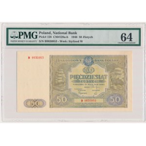 50 złotych 1946 - B - PMG 64