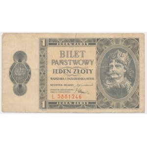 1 zlotý 1938 - L - vzácny