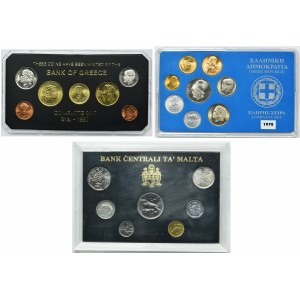 Sada, Řecko, Malta, ročníky 1978, 1990 a 1991 (22 kusů).