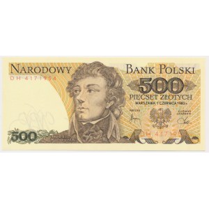 500 zloty 1982 - DH -.
