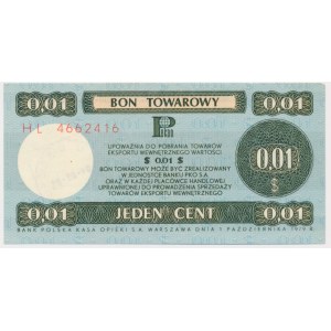Pewex, 1 cent 1979 - HL - malý -