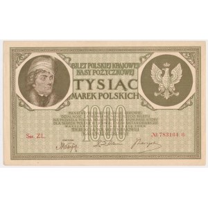 1,000 marks 1919 - Ser. ZL -.