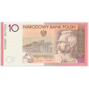 10 złotych 2008 - 90. Rocznica Odzyskania Niepodległości -