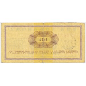 Pewex, 5 USD 1969 - FE -