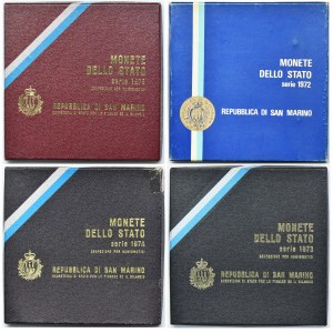 Sada, San Marino, ročníky 1976, 1977, 1979 a 1980 (35 kusů).