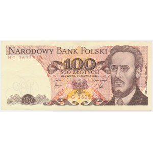 100 Zloty 1982 - HG - erste Jahrgangsserie