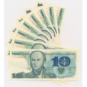 10 zlatých 1982 (8 ks)
