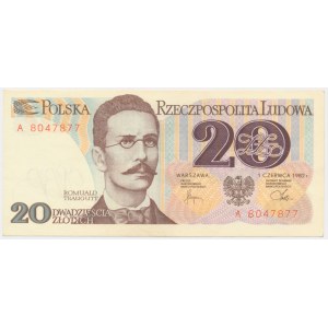 20 zlatých 1982 - A -