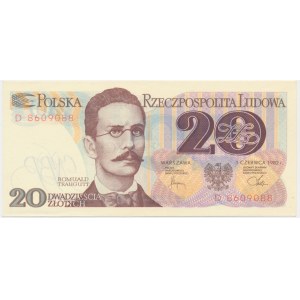 20 zlatých 1982 - D -