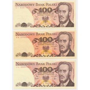 100 gold 1979 (3 pcs.) - better series