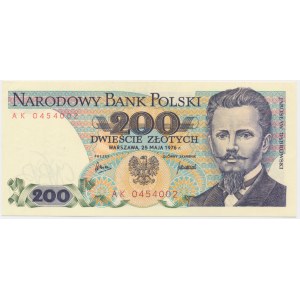 200 złotych 1976 - AK -