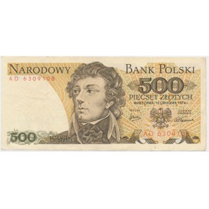500 PLN 1974 - INZERÁT -