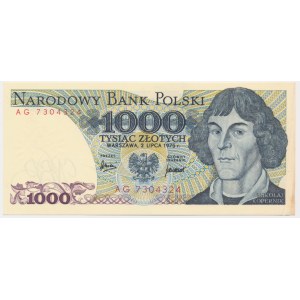 1,000 gold 1975 - AG - rare series