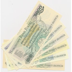 5.000 złotych 1982 (6 szt.)
