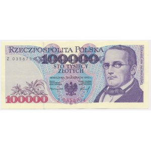 100.000 złotych 1993 - Z - rzadka seria