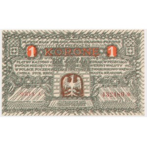 Krakow, 1 crown 1919 - A -.