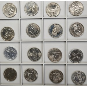 Set, Mix of circulating coins of the People's Republic of Poland and the Third Republic (16 pieces).
