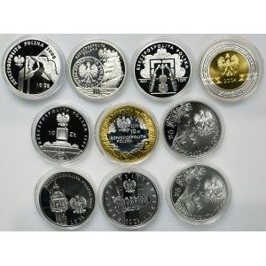 Set, 10 gold 2001-2008 (10 pcs.)