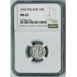 10 halierov 1923 - NGC MS63