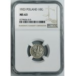 10 groszy 1923 - NGC MS63