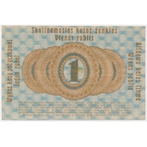 Poznaň, 1 rubl 1916 - krátká doložka (P3d)