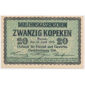 Poznań, 20 kopiejek 1916