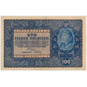 100 marek 1919 - I Serja F - rzadki wariant