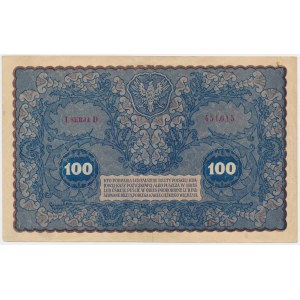 100 marek 1919 - I Serja D - rzadki wariant