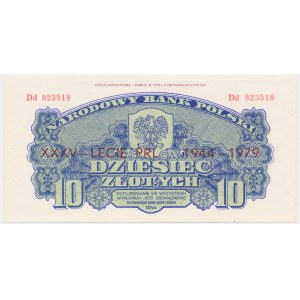 10 zlotých 1944 ...dlží - Dd 823518 - pamätná emisia -