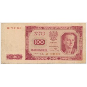 100 złotych 1948 - AB - rzadka seria