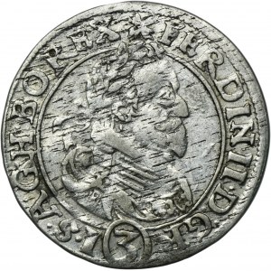 Sliezsko, vláda Habsburgovcov, Ferdinand II, 3 Krajcary Wrocław 1626 HR