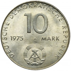 Deutschland, DDR, 10 Mark Berlin 1975 A - 20. Jahrestag - Warschauer Pakt