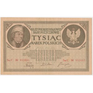 1.000 marek 1919 - 2x Ser.C - ŁADNY