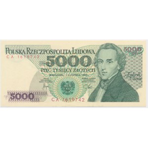 5,000 PLN 1982 - CA -.