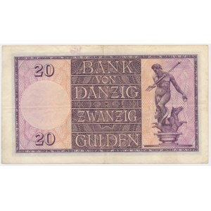 Gdańsk, 20 guldenów 1932 - C/A -