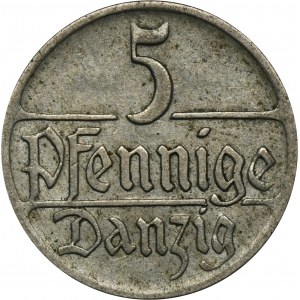 Free City of Danzig, 5 fenigs 1923