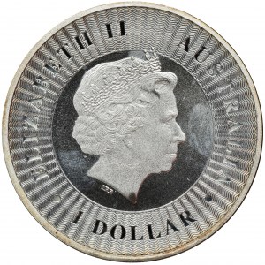 Austrália, Elizabeth II, 1 dolár 2017 - Klokan