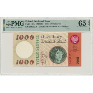 1.000 złotych 1965 - S - PMG 65 EPQ