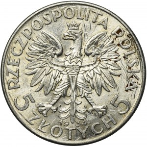 Head of a Woman, 5 zloty Warsaw 1934
