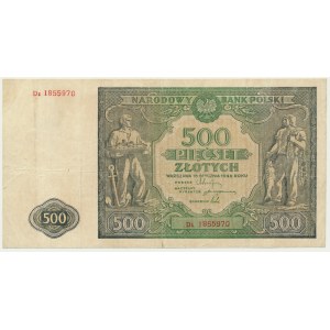 500 Zloty 1946 - Dz - seltene Ersatzserie