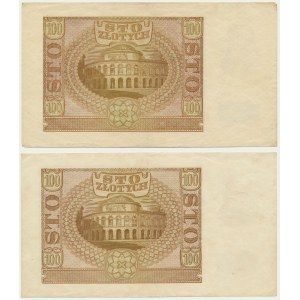 100 gold 1940 - D and E - (2 pieces).