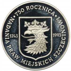 200.000 złotych 1993 750. rocznica nadania praw miejskich Szczecinowi